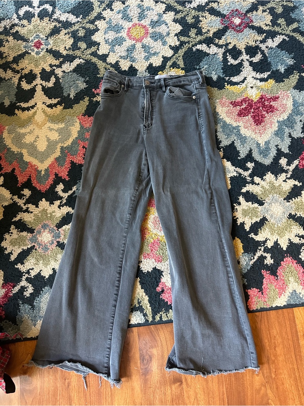 Dear John Women's Wide Leg Jeans - Charcoal